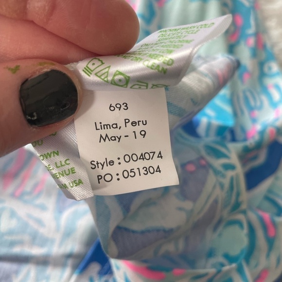Lilly Pulitzer, Amina Cap Sleeve Blue Haven Dress, size XXS - Picture 6 of 8
